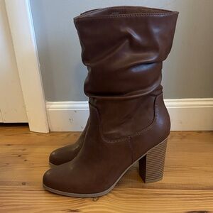 Style & Co. Chocolate Heeled Boots